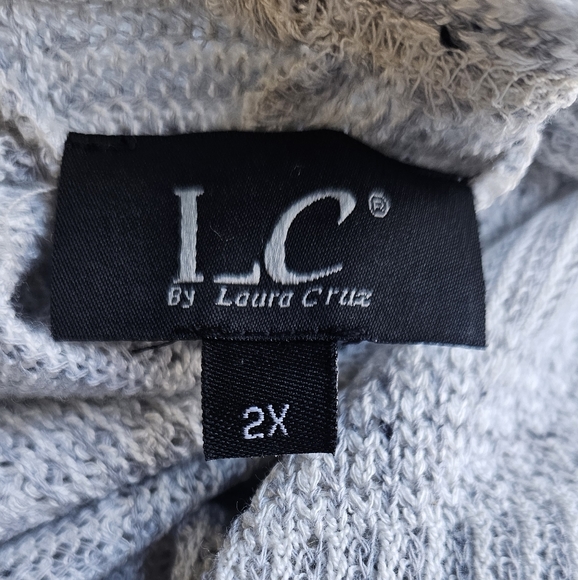 New LC Lightweight Knit Open Front Cardigan Plus Size 2X - Picture 5 of 9